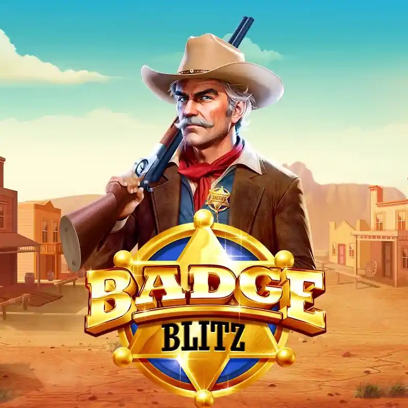 Badge Blitz game by Pragmatic Play – logo hosted on Spinjo Casino
