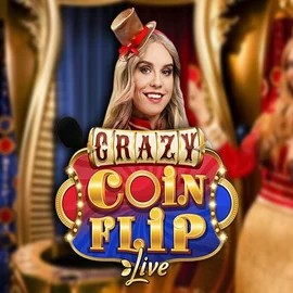 Crazy Coin Flip slot visual from Evolution available on spinjo.eu