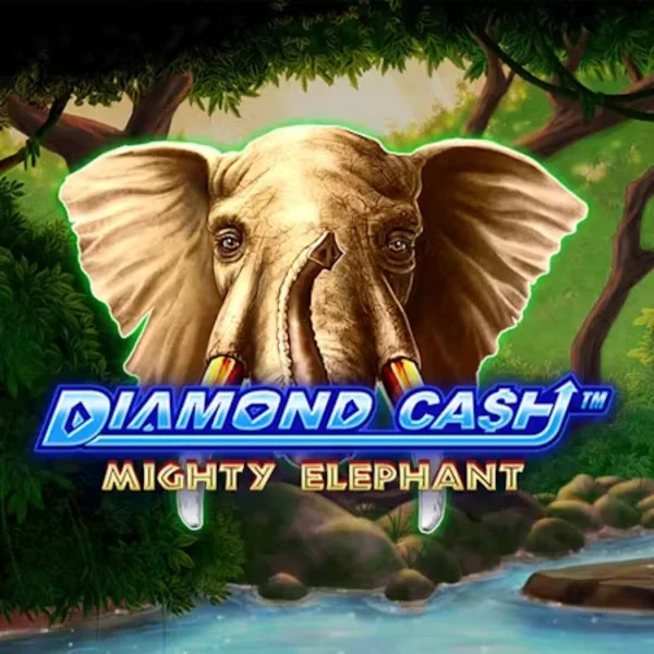 Diamond Cash Mighty Elephant slot visual from Greentube available on spinjo.eu