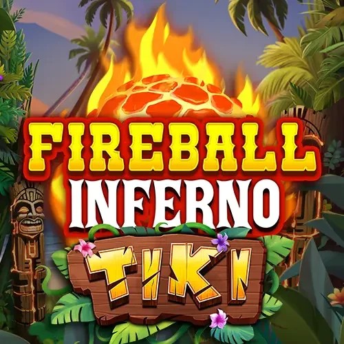 Fireball Inferno Tiki by NetEnt, showcased at spinjo.eu – game logo