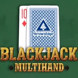 Multihand Blackjack slot logo by Pragmatic Play at Spinjo Casino